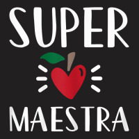 Womens Spanish Teacher Super Maestra Playera Bilingual Teacher T Shirt T-shirt | Artistshot