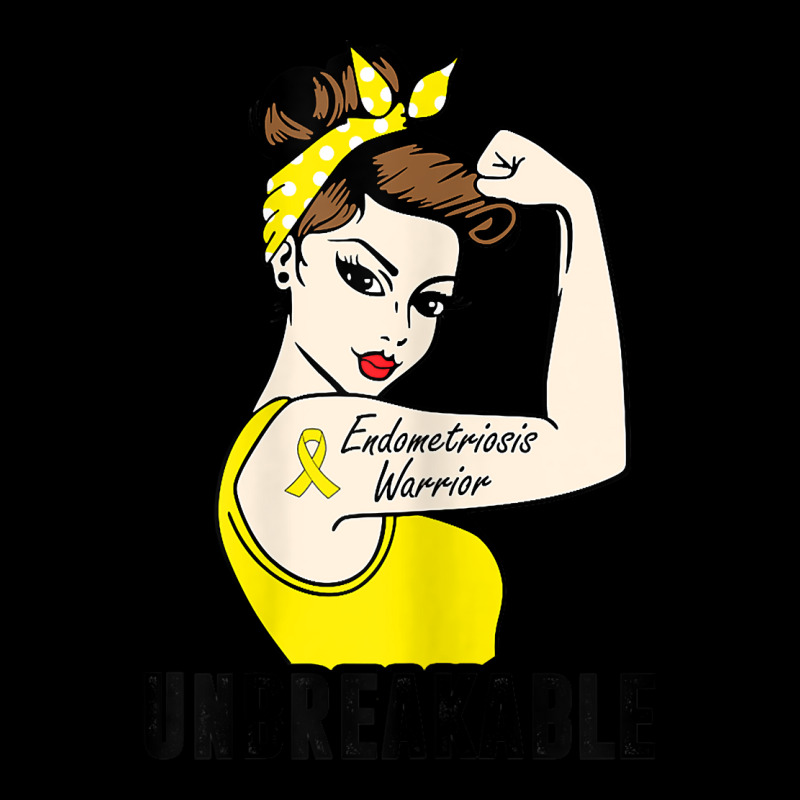 Womens Endometriosis Warrior Unbreakable T Shirt Awareness Gift T Shir Pocket T-shirt | Artistshot