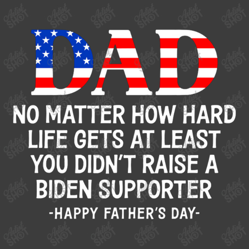 Dad Father's Day At Least You Didn't Raise A Biden Supporter Long Slee Men's Polo Shirt | Artistshot