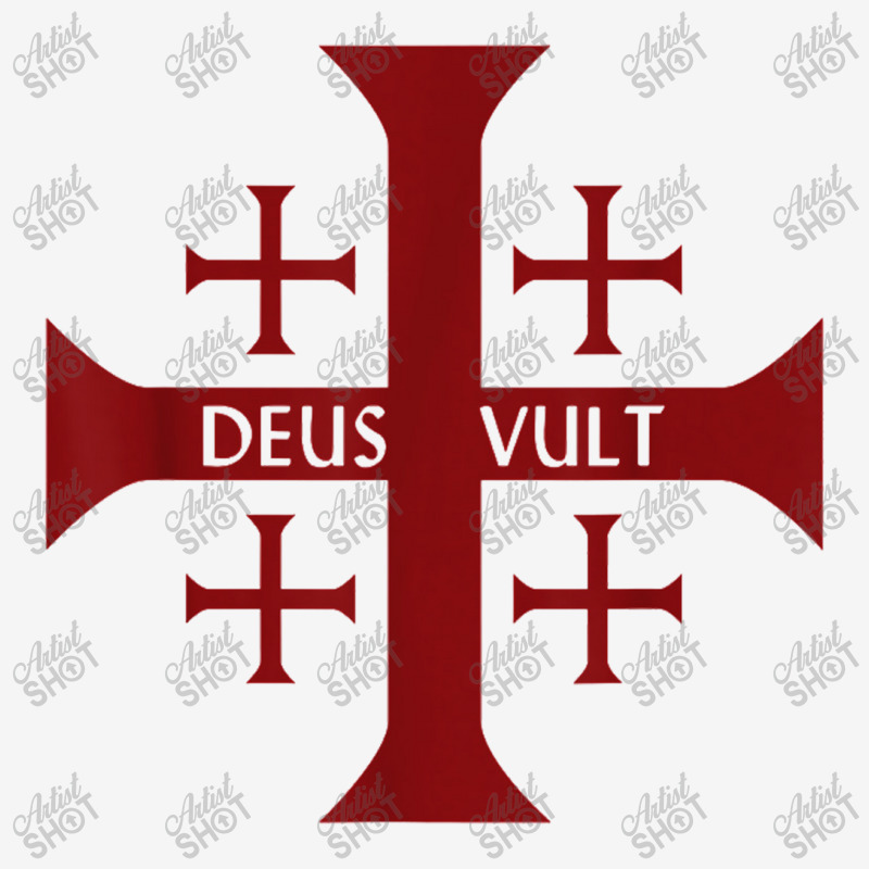 Crusader Christianity Deus Vult God Will Adjustable Cap | Artistshot