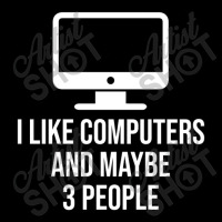 I Like Computers And Maybe 3 People Youth Zipper Hoodie | Artistshot