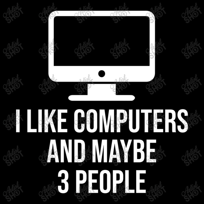 I Like Computers And Maybe 3 People Youth Zipper Hoodie by thebestisback | Artistshot