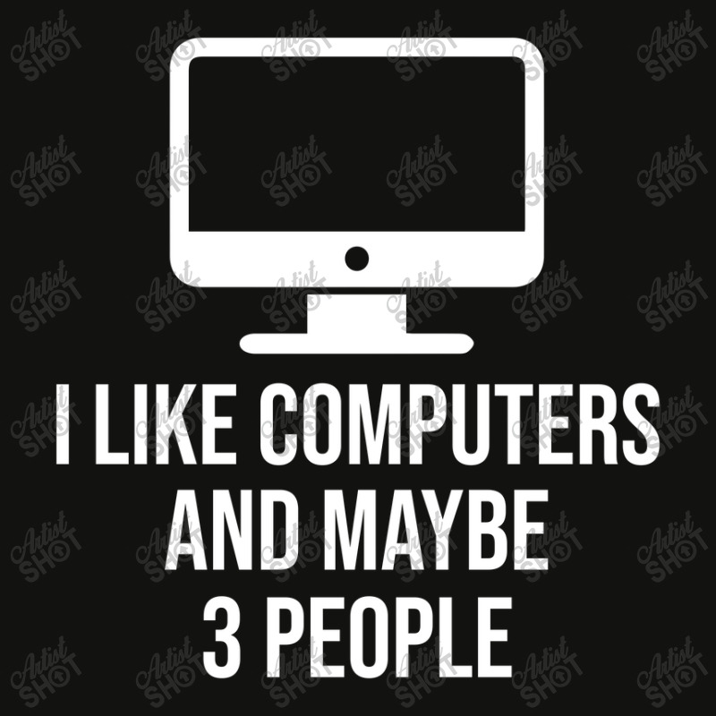 I Like Computers And Maybe 3 People Scorecard Crop Tee by thebestisback | Artistshot