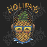 Pineapple Headphone Illustration 3/4 Sleeve Shirt | Artistshot