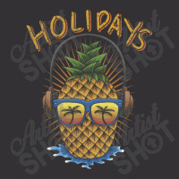 Pineapple Headphone Illustration Vintage Short | Artistshot