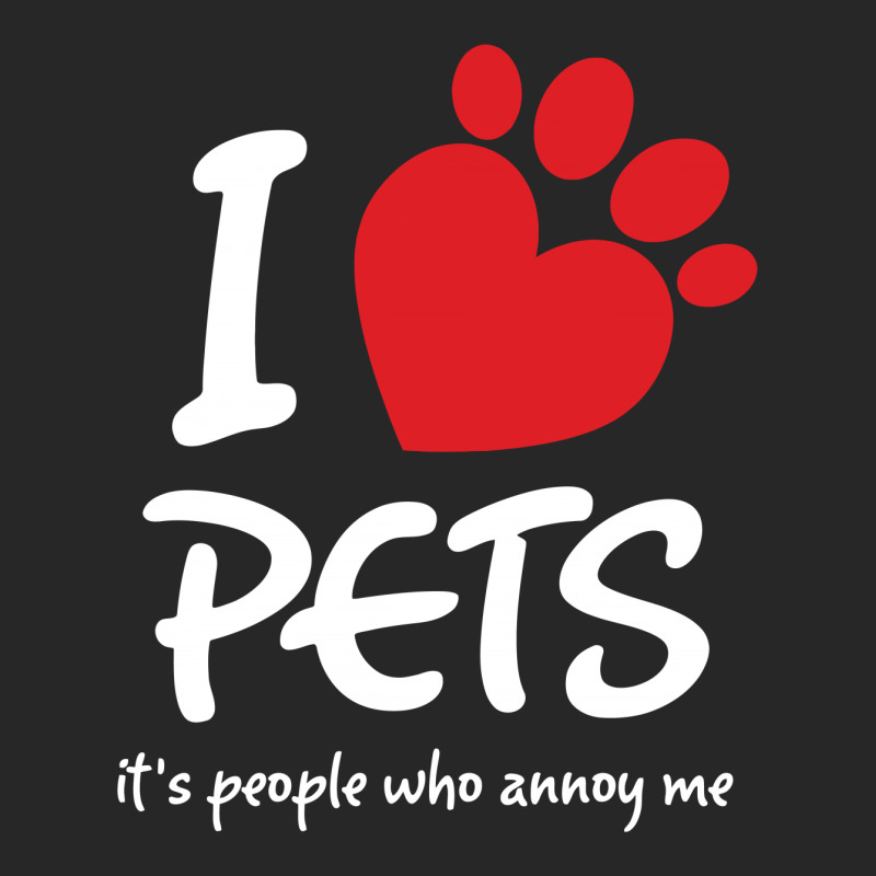 I Love Pets Its People Who Annoy Me Men's T-shirt Pajama Set | Artistshot