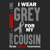I Wear Grey For My Cousin (brain Cancer Awareness) Men's T-shirt Pajama Set | Artistshot