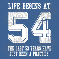 54th Birthday Life Begins At 54 White Men's Polo Shirt | Artistshot