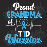 Proud Grandma Of A T1d Warrior Diabetic Diabetes Awareness Men's T-shirt Pajama Set | Artistshot