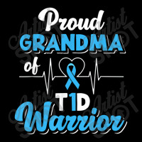 Proud Grandma Of A T1d Warrior Diabetic Diabetes Awareness Men's 3/4 Sleeve Pajama Set | Artistshot