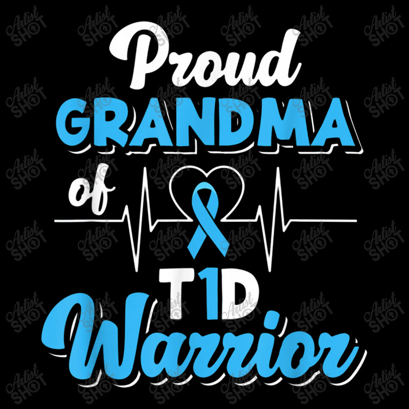 Proud Grandma Of A T1d Warrior Diabetic Diabetes Awareness Men's 3/4 Sleeve Pajama Set by dwindupadi | Artistshot