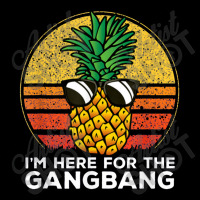 I'm Here For The Gangbang Upside Down Pineapple Swingerswinger V-neck Tee | Artistshot