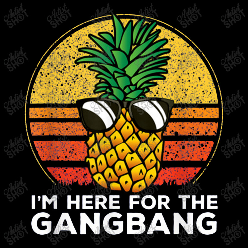 I'm Here For The Gangbang Upside Down Pineapple Swingerswinger Men's 3/4 Sleeve Pajama Set | Artistshot