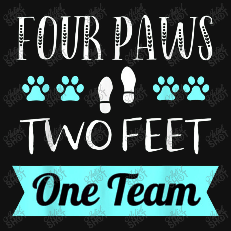 Dog Agility Apparel Four Paws Two Feet Team Dog Trainer License Plate