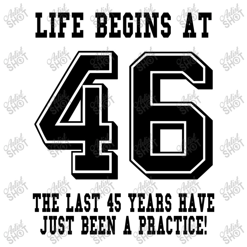 46th Birthday Life Begins At 46 Men's T-shirt Pajama Set | Artistshot