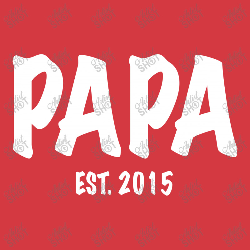 Papa Est. 2015 W Men's Polo Shirt | Artistshot
