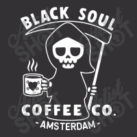 Funny Coffee T Shirt Amsterdam T Shirt Black Soul Coffee Cafe Grim Rea Vintage Hoodie | Artistshot