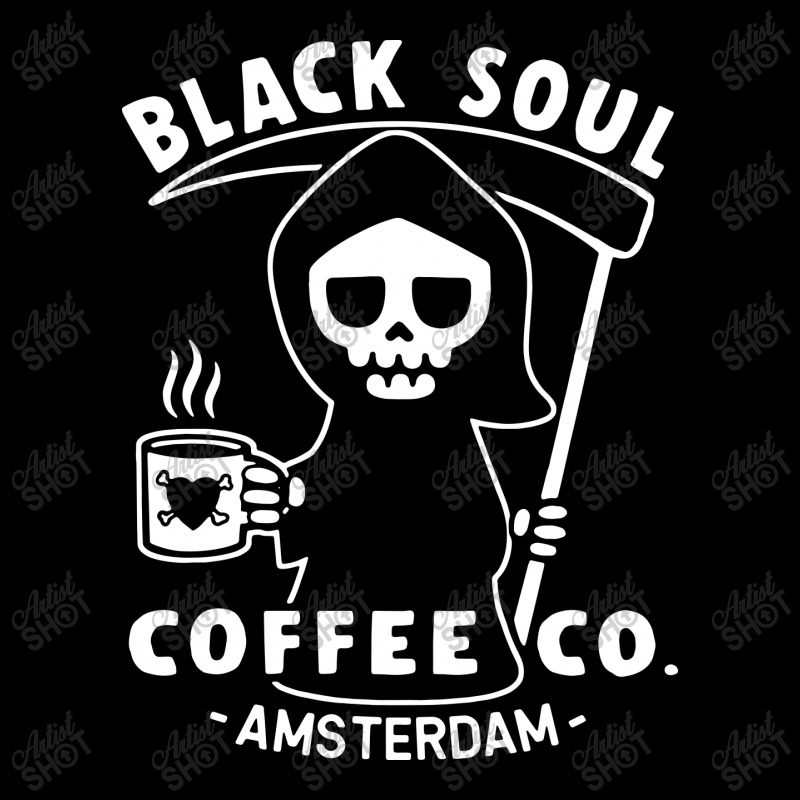 Funny Coffee T Shirt Amsterdam T Shirt Black Soul Coffee Cafe Grim Rea Men's 3/4 Sleeve Pajama Set by Larise_Store | Artistshot