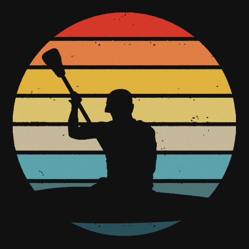 Canoe T  Shirt Canoeing Silhouette On A Distressed Retro Sunset Produc License Plate | Artistshot