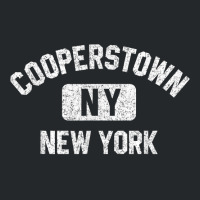 Cooperstown Ny New York Gym Style Distressed White Print T Shirt Crewneck Sweatshirt | Artistshot