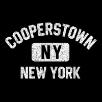 Cooperstown Ny New York Gym Style Distressed White Print T Shirt Lightweight Hoodie | Artistshot