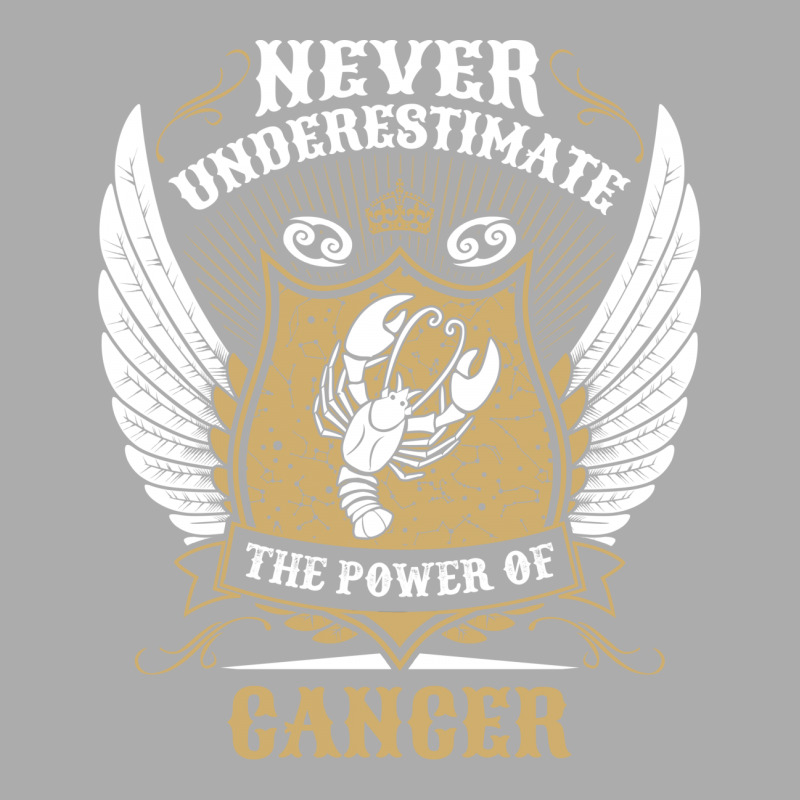 Never Underestimate The Power Of Cancer Men's T-shirt Pajama Set | Artistshot