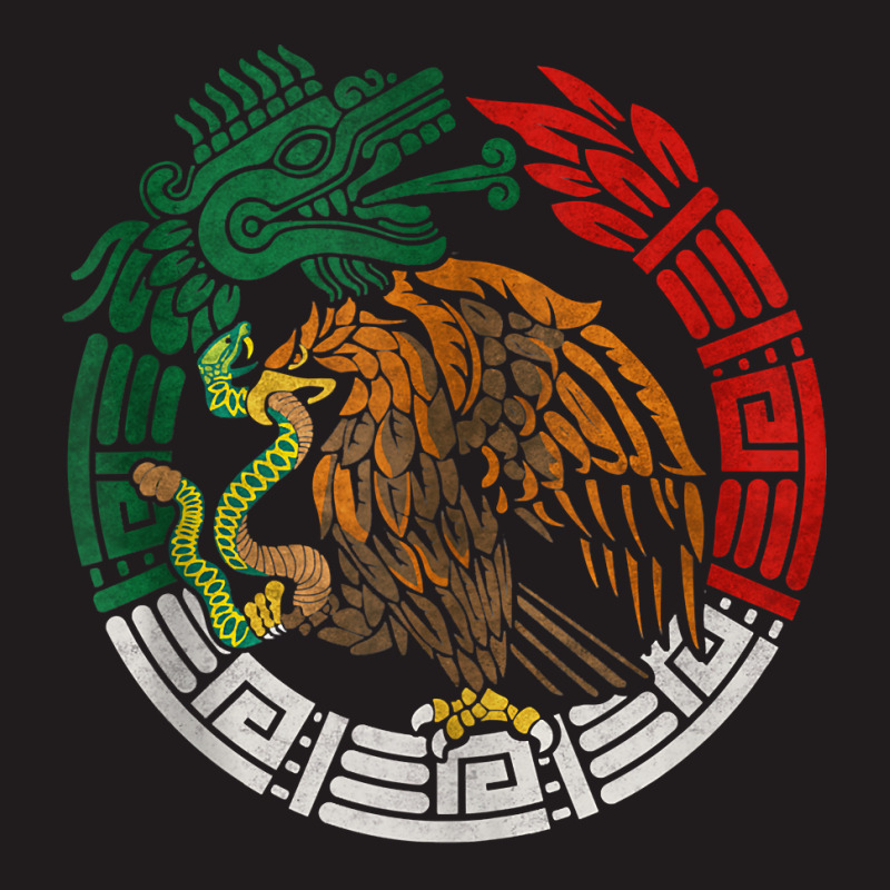 Custom Name Mexico National Emblem Eagle Holding Snake Flag Jersey