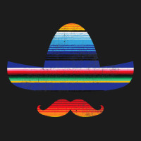 Cinco De Mayo Serape Blanket Inspired Sombrero Mustache T Shirt Hoodie & Jogger Set | Artistshot