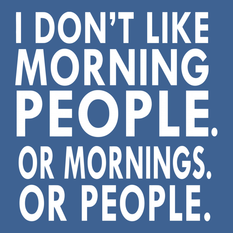 I Don't Like Morning People Men's Polo Shirt | Artistshot