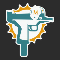 Custom Miami Dolphins Uzi Gun T Shirt 
