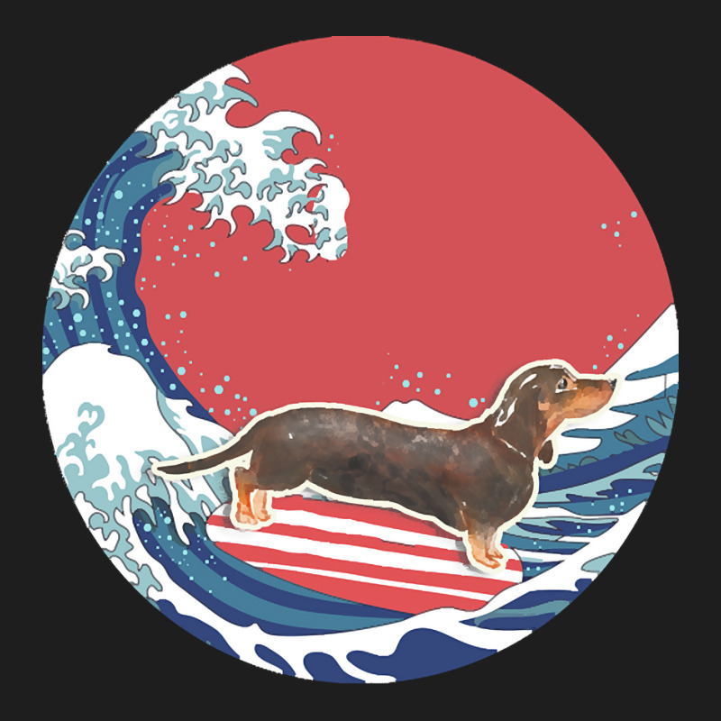 Dachshund T  Shirt Black & Tan Dachshund Gifts   Ocean Waves Surfing B Classic T-shirt by nyliumgaloshes | Artistshot