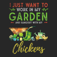 Chicken Chick I Just Want To Work In My Garden Gardening Chicken Garde Men's T-shirt Pajama Set | Artistshot