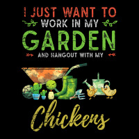 Chicken Chick I Just Want To Work In My Garden Gardening Chicken Garde Men's 3/4 Sleeve Pajama Set | Artistshot