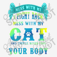 I Fight Back Mess With My Cat Baby Bibs | Artistshot