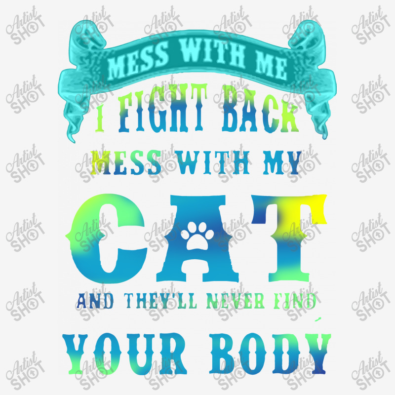 I Fight Back Mess With My Cat Baby Bibs by abshato | Artistshot