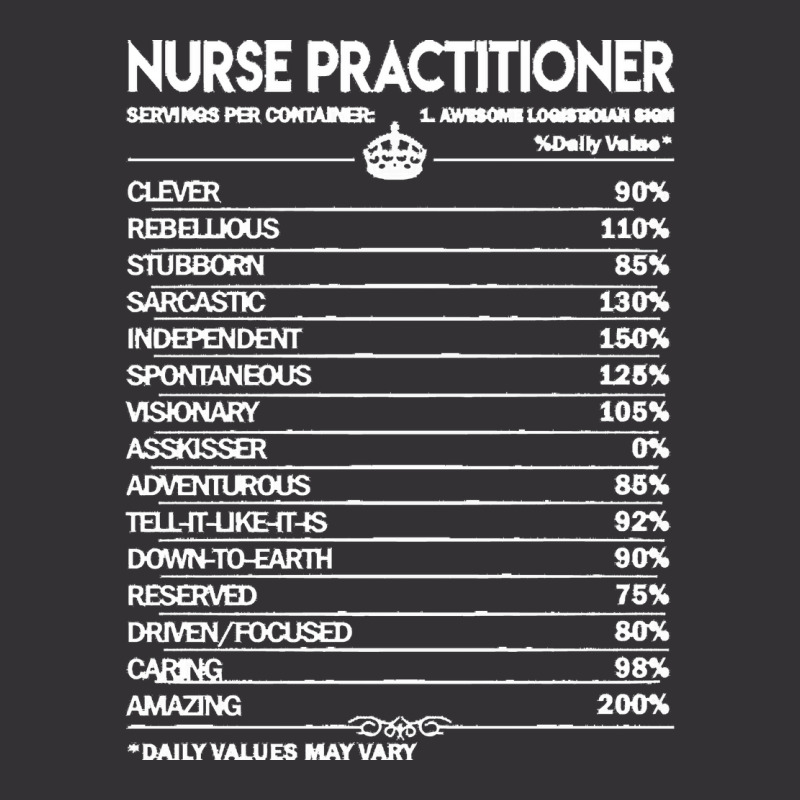 Nurse T  Shirt Nurse Practitioner T Shirt   Nurse Practitioner Factors Vintage Short | Artistshot