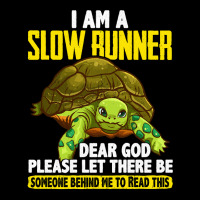 Turtle Lover Turtles I Am A Slow Runner Funny Turtle Running Joke 57 S Cropped Sweater | Artistshot