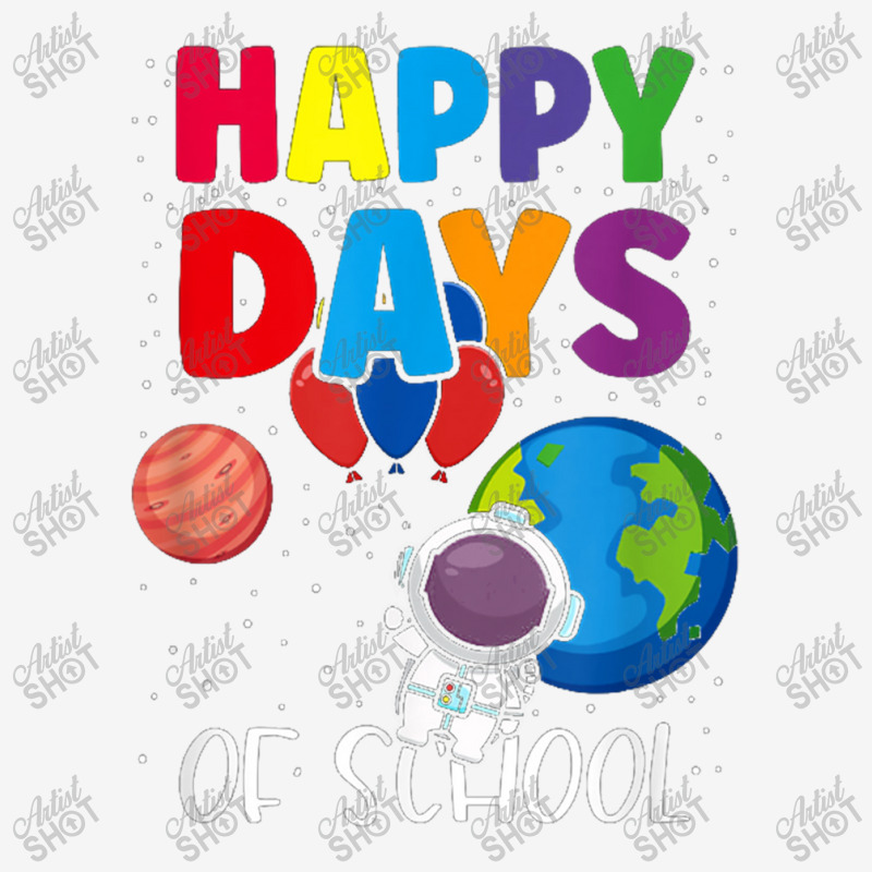 Happy 100 Days Of School Astronaut Planets 100th Day Boys Pin-back 