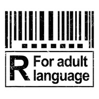 Barcode Sign R For Adult Language Warning Label Sign T Shirt V-neck Tee | Artistshot