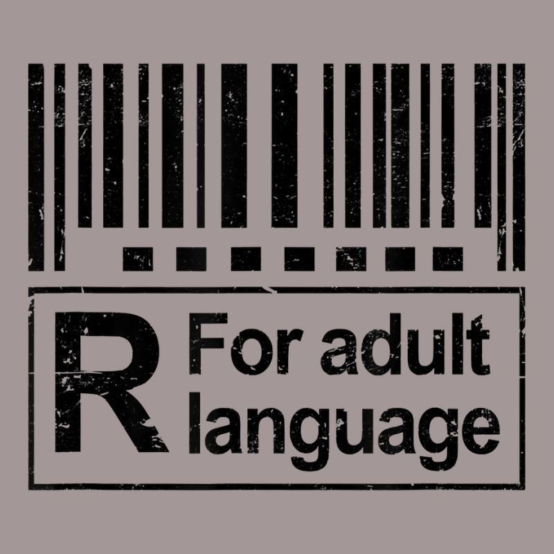 Barcode Sign R For Adult Language Warning Label Sign T Shirt Vintage Short by vazwttopperve | Artistshot