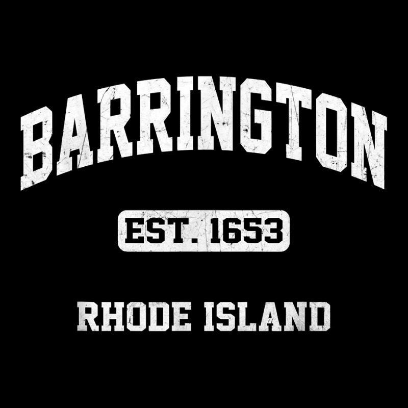 Barrington Rhode Island Ri Vintage State Athletic Style T Shirt Zipper Hoodie by dufordxsbartonto | Artistshot