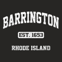 Barrington Rhode Island Ri Vintage State Athletic Style T Shirt Ladies Fitted T-shirt | Artistshot