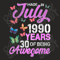 Made In July 1990 Years 30 Of Being Awesome For Dark Ladies Fitted T-shirt | Artistshot