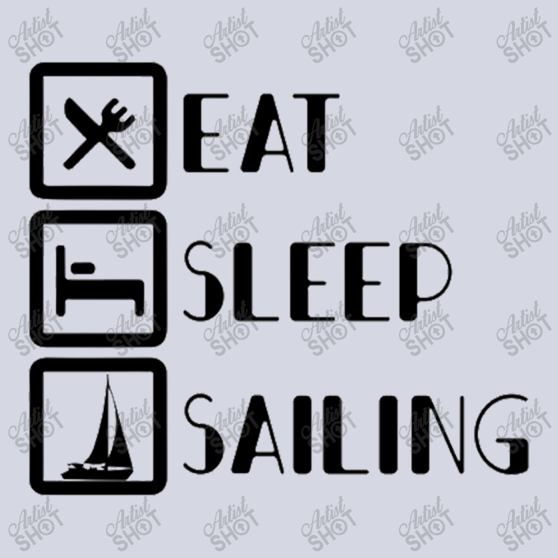 Eat Sleep Sailing For Light Fleece Short | Artistshot