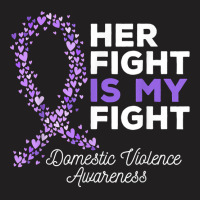 Her Fight Is My Fight   Domestic Violence Awareness Ribbon T Shirt T-shirt | Artistshot