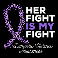 Her Fight Is My Fight   Domestic Violence Awareness Ribbon T Shirt Skinny Tumbler | Artistshot