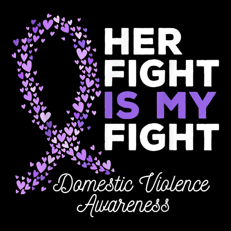 Her Fight Is My Fight   Domestic Violence Awareness Ribbon T Shirt Skinny Tumbler | Artistshot