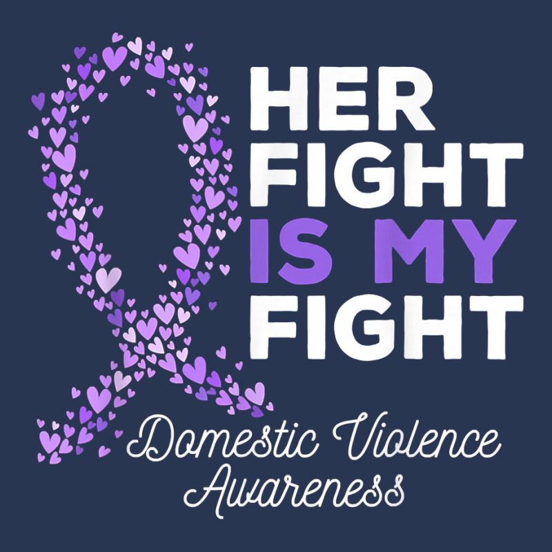 Her Fight Is My Fight   Domestic Violence Awareness Ribbon T Shirt Men Denim Jacket | Artistshot