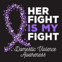 Her Fight Is My Fight   Domestic Violence Awareness Ribbon T Shirt Waist Apron | Artistshot