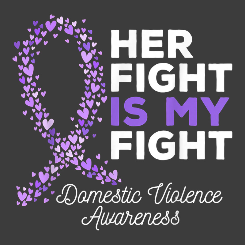 Her Fight Is My Fight   Domestic Violence Awareness Ribbon T Shirt Men's Polo Shirt | Artistshot